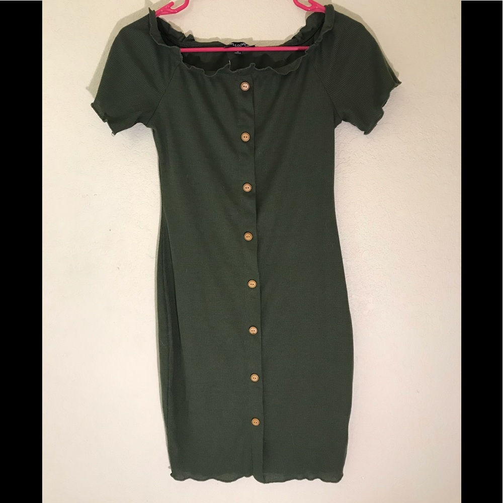 Ups N Downs olive minidress
